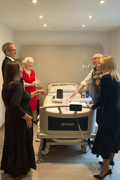 people in new hospital ward