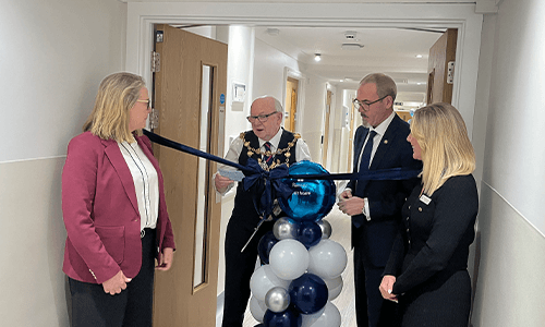 people unveiling new hospital ward