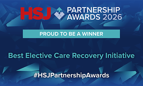 winning banner hsj award