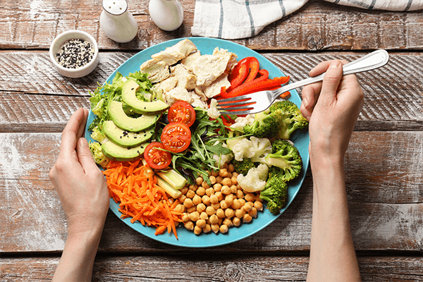 healthy food on plate