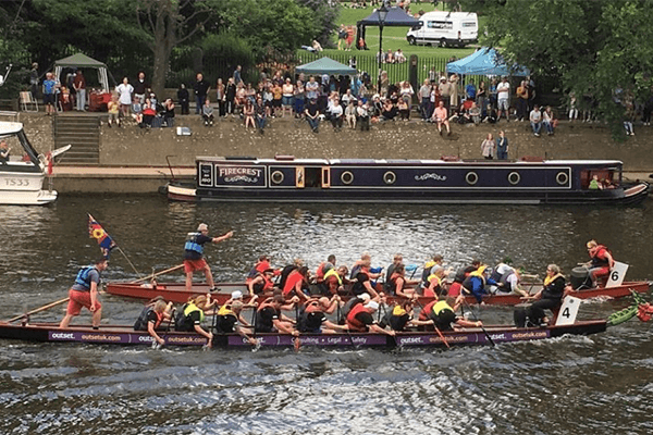 Clifton Park Hospital Hits the Water in The York Dragon Boat Race