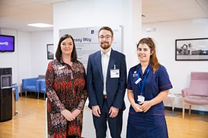 Labour MP Candidate Luke Charters visits Clifton Park Hospital in York