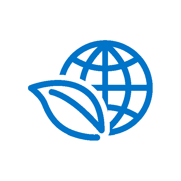 globe with a leaf icon