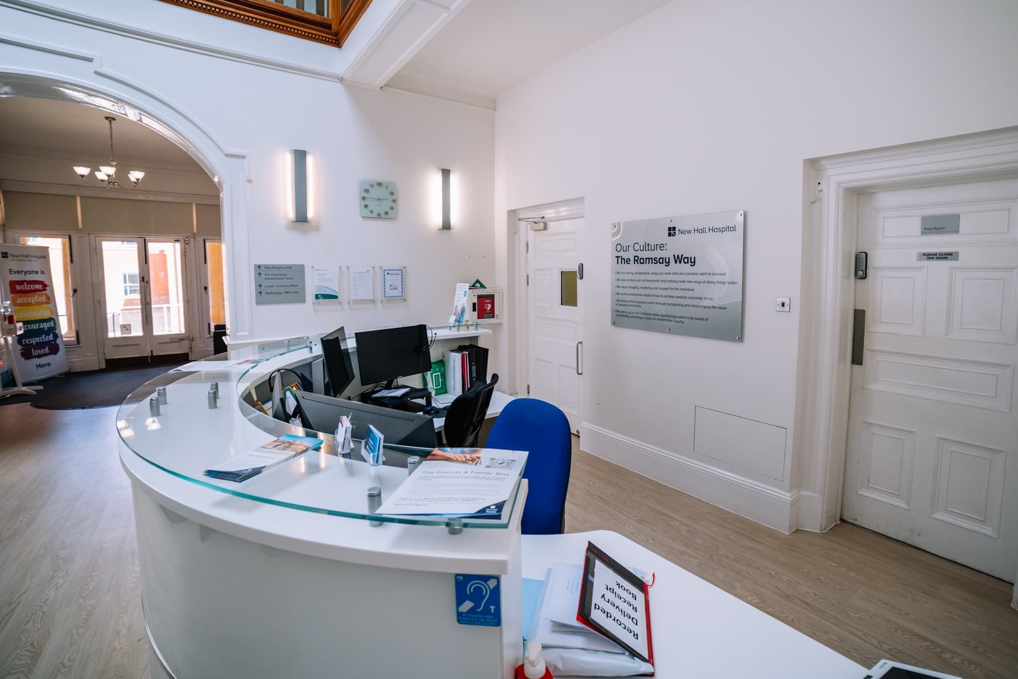 New Hall Hospital Reception
