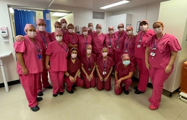 Hospital staff ‘Wear It Pink’ for breast cancer awareness month
