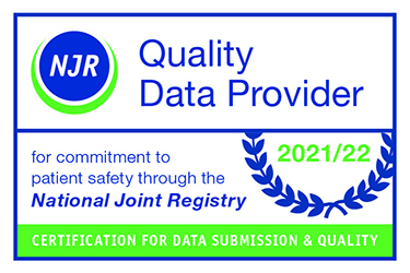 Tees Valley Hospital awarded for commitment to Patient Safety by the National Joint Registry