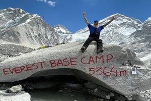 Winfield Hospital's Operations Manager takes on Mount Everest